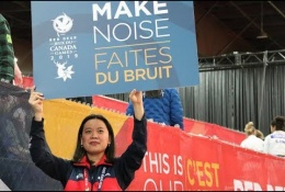 Team BC athletes thank the volunteers of Red Deer